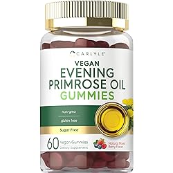 Carlyle Evening Primrose Oil Gummies | 500mg | 60 Count | Non-GMO, Gluten Free