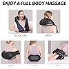 Shiatsu Back and Neck Massager with Heat，Electric Deep Tissue 3D Kneading Massage Pillow for Shoulder, Legs, Foot and Body, Relax Gifts for Women Men Mom Dad
