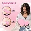 Love Ease Heart Shaped Microwavable Period Heating Pad for Cramps, Menstrual Pain Relief Abdominal Heat Patch, for Pain Relief Small Heart 6"x6"