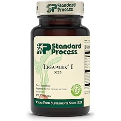 Standard Process Ligaplex I - Whole Food Supplement, Manganese Supplement, Bone Health and Bone Strength, Joint Support with Phosphorus, Shitake, Calcium Lactate, Beet Root and More - 150 Capsules
