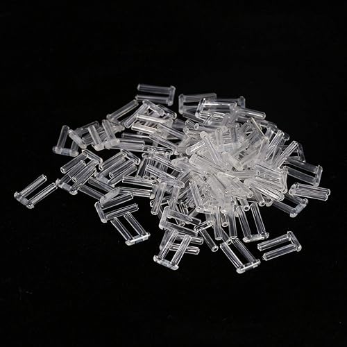 3 Types 100 Pcs Plastic Compression Mounting Sleeve, for Rimless Glasses Accessories Tools Repair KitsEyeglasses Care #3