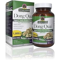 Nature's Answer Dong Quai Root 1000mg | Dietary Supplement | Supports Female Hormone Balance | Non-GMO, Vegan, Kosher Certified & Gluten-Free | Vegetarian Capsules 90ct