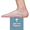 ZenToes Gel Arch Supports for Plantar Fasciitis, Flat Feet, Foot Support Pain - Pair of Gel Inserts for Sandals, Sneakers, Boots, High Heels, Shoes Small fit Men's 5-8.5, Women's 6-9.5