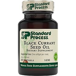 Standard Process Black Currant Seed Oil - Immune Support, Blood Flow Support, and Tissue Repair Support with Whole Food Blend of Black Currant Seed Oil and Gamma-Linoleic Acid - 60 Softgels