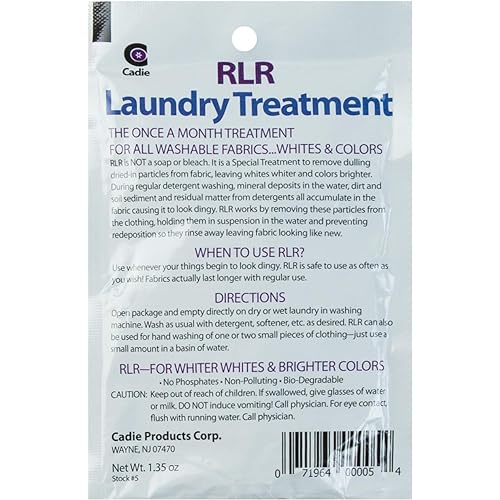 RLR Natural Powder Laundry Detergent – Whitens, Brightens, Refreshes Baby Cloth Diapers, Musty Towels, Workout Clothes - Non-toxic, Fragrance-Free For Sensitive Skin Pack of 5