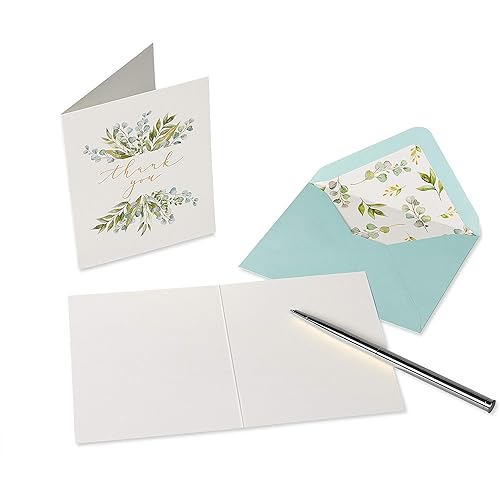 Papyrus Wedding Thank You Cards with Envelopes, Floral 20-Count