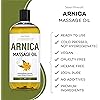 New Arnica Massage Oil for Massage Therapy - Big 16oz Bottle - Ideal for Professional or at-Home Body Massage. Soothing Natural Blend of Almond, Jojoba, Arnica & Vitamin E