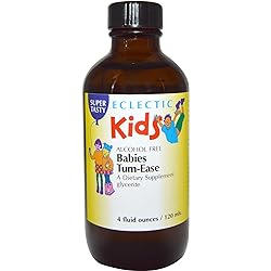 Eclectic Herb Babies Tum-Ease | Wildcrafted, Non-GMO, Kid Friendly | 4 fl oz 120 ml