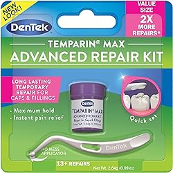 Dentek Temparin Max Repair Kit, 13 Repairs, 2.64 Grams Pack of 6