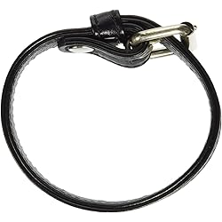 M2m Cock Ring, Leather with Buckle, Black