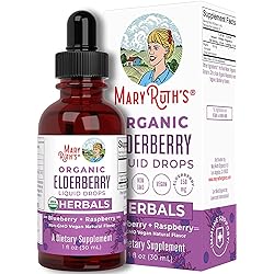 Elderberry Syrup by MaryRuth's | USDA Organic | Black Elderberry Liquid Drops for Immune Support | Sambucus Elderberry for Overall Health | Vegan | Non-GMO | Gluten Free | 30 Servings