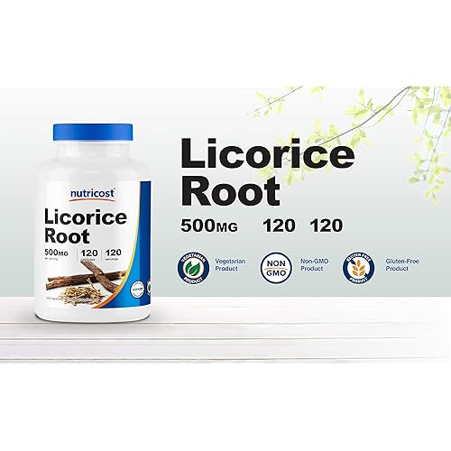 Nutricost Licorice Root 500mg, 120 Capsules - Non-GMO, Gluten Free