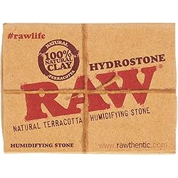 RAW 18324 Hydrostone-Tobacco Natural Terracotta Humidifying Stone-3.6 cm Diameter-20 Display, Stoneware