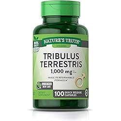 Tribulus Terrestris, 1000mg, Male Performance Formula, 100 capsules
