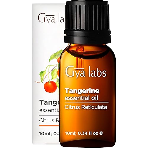 Gya Labs Tangerine Essential Oil 10ml - Zesty, Sweet & Refreshing Scent
