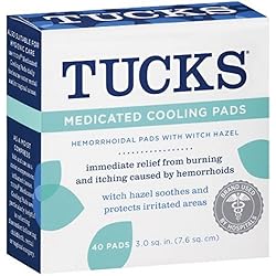 TUCKS Medicated Cooling Pads 40 Each Pack of 11