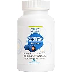 Liposomal Glutathione by Core Med Science - 500mg - 60 Softgels - Setria® - Antioxidant Supplement - Made in USA