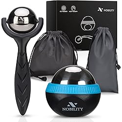 Nobility Massage Ball Roller– Ice Cold and Hot for Deep Tissue and Sore Muscle Relief of Stiffness and Stress, Body, Neck, Back, Foot, Plantar Fasciitis