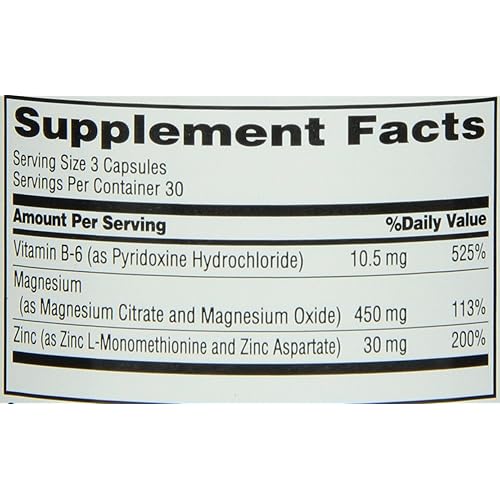 MET-Rx ZMA Dietary Supplement, ZMA Supplement Capsules, 90 Count