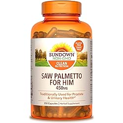 Sundown Saw Palmetto 450 mg, 250 Capsules 14461