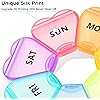 Large Weekly Pill Organizer 2 Pack,Travel Pill Case 7 Day,Daily Pill Box for Pills,Vitamins,Fish Oils,Supplements