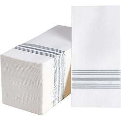 Vplus 150 PACK Guest Towels Disposable Bathroom, Decorative Bathroom Napkins Linen Feel, Soft, and Absorbent Disposable Paper Hand Towel for Dinners, Kitchen, Parties, Weddings, Christmas Party