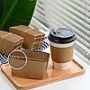 RACETOP [50 pack] 12 oz Coffee Cups with Lids and Kraft Sleeves, Disposable Paper Cups, Hot coffee cups, Ideal for Hot Beverage