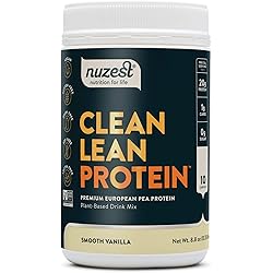 Smooth Vanilla Clean Lean Protein by Nuzest - Premium Vegan Protein Powder, Plant Protein Powder, Dairy Free, Gluten Free, GMO Free, Naturally Sweetened, 10 Servings, 8.8 oz