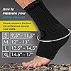POWERLIX Ankle Brace Compression Support Sleeve Pair for Injury Recovery, Joint Pain and More. Achilles Tendon Support, Plantar Fasciitis Foot Socks with Arch Support, Eases Swelling