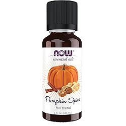 NOW Essential Oils, Pumpkin Spice Oil Blend, Pleasant Sweet Spice Scent With Warm and Calming Attributes, 1-Ounce