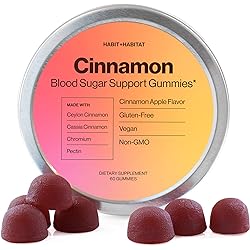 Ceylon Cinnamon Gummies - Sugar-Free - 2000mg Cinnamon Complex with Chromium in Plastic-Free Tins - Gluten Free & Vegan