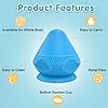 Massage Ball Lacrosse Trigger Point Massager Tool Massage Ball for Back Deep Tissue Trigger Point Myofascial Release Massager Ball Trigger Point Foot Massage Lacrosse Therapy Ball Blue, 1 PCS