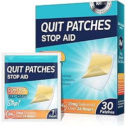 XWXUANYE 21 mg Step 1 Patches, Stop Patch, Aid, Easy and Effective Anti-Stickers, Best Product to Help Stop, 30 Patches
