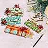 DERAYEE Gift Card Holder Christmas, 8 Pack Holiday Gift Card Boxes with Bows and Tags Mini Favor Gift Boxes