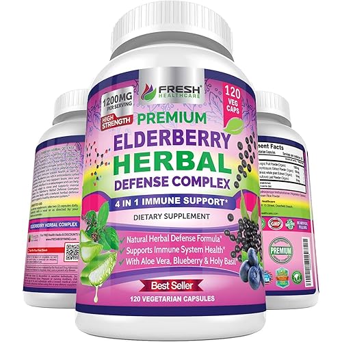 Moringa and Elderberry Herbal Defense Complex - Bundle