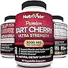 Nutrivein Tart Cherry Capsules 3000mg - 90 Vegan Pills - Antioxidants, Flavonoids - Supports Uric Acid Cleanse, Pain Relief, Muscle Recovery, Joint Pain, Healthy Sleep, Juice Extract Supplement