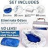 Bedpan Set with 30 Super Absorbent Pads and Disposable Liners, Bed Pans for Elderly Females Women and Men Comfortable, Thick PP Extra Large Heavy Duty by MINIVON
