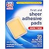 Rite Aid Sheer Adhesive Bandages with Sterile Non Stick Pad, 3" x 4" - 20 Count | Wound Care Supplies | Bandage Wrap | First Aid Supplies | Medical Tape for Skin Bandages | Bandage Wrap
