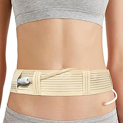2 Pack] PD Dialysis Belt Breathable Peritoneal Dialysis Accessories Peg J Tube Catheter Belts Holder Feeding Tube Supplies for Stomach Women Men Adults Beige