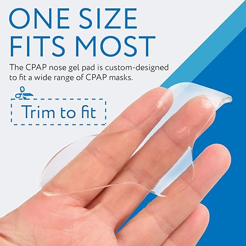 10 Pack Nasal Pads for CPAP Mask - CPAP Nose Pads - CPAP Supplies for CPAP Machine - Sleep Apnea Mask Comfort Pad - Custom Design & Can Be Trimmed to Size - CPAP Cushions for Most Masks