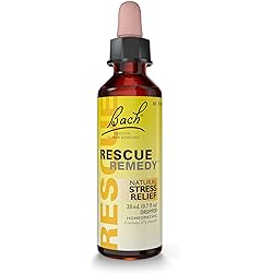 Bach RESCUE REMEDY Dropper 20mL, Natural Stress Relief, Homeopathic Flower Remedy, Vegan, Gluten and Sugar-Free, Non-Habit Forming