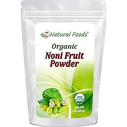 Organic Noni Fruit Powder - Queen of Health Plants Superfood Supplement - Mix in Juice, Drinks, Shakes, Smoothies, Recipes - Raw, Vegan, Non-GMO - 1 lb