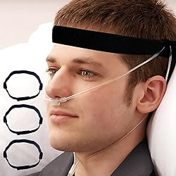 3 Pack Comfortable and Prevent The Moving Oxygen Tube Ear Protector, Cannula Head Strap to Prevent Ear Pain Caused by Oxygen Tube is Suitable for use by Oxygen Users