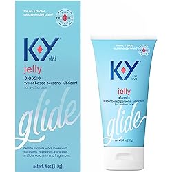 Personal Lubricant, K-Y Jelly Water Based Lube, 4 Ounce, Personal Lube For Women
