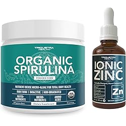 Organic Spirulina Powder Plus Liquid Ionic Zinc
