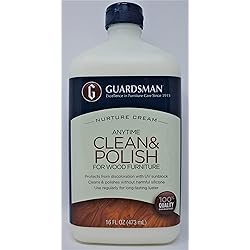 Guardsman Clean & Polish for Wood Furniture, Cream Polish 16 oz 461500 by Guardsman
