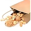 DERAYEE 24 Pcs Kraft Paper Bags, 5.5 3.8 8in Shopping Bags Bulk with handle, Gifts, Merchandise, Retail, Brown Paper Bag Party Supplies