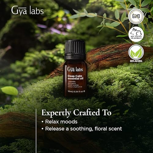 Gya Labs Deep Calm Essential Oil Blend 10ml - Grounding & Relaxing