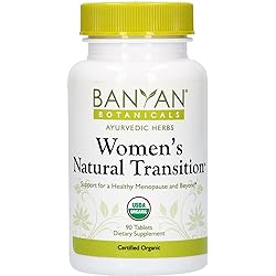 Banyan Botanicals Women's Natural Transition - USDA Organic, 90 Tablets - Cooling & Soothing - Herbal Hotflash Relief for Menopause