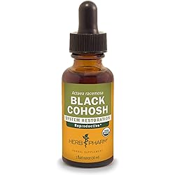 Herb Pharm Certified Organic Black Cohosh Liquid Extract for Female Reproductive System Support - 1 Ounce DBLKCO01
